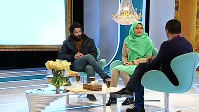 گلوریا هاردی و همسرش ساعد سهیلی در برنامه خوشا شیراز