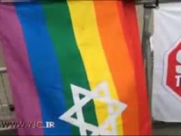 تجمع همجنس‌ بازان صهیونیست مقابل هتل کوبرگ، هتل محل مذاکرات 1+5