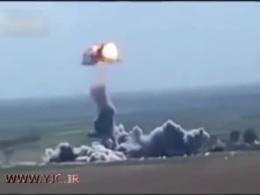 انفجار خودروی داعش در آسمان