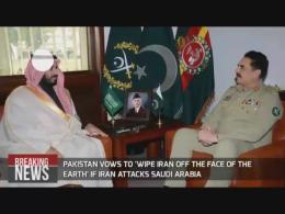تهدید نظامی فرمانده ارتش پاکستان علیه ایران: ایران را از روی نقشه حذف می کنیم !!