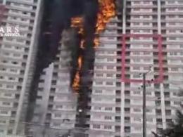 آتش‌سوزی شدید در برج‌های ۲۰ طبقه طاووس