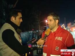 لحظه غافلگیری جلال ملکی، سخنگوی آتش‌نشانی
