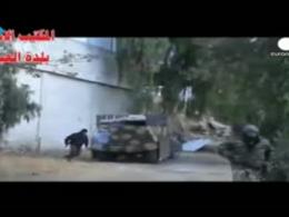 صحنه انفجار خودروی بمب گذاری شده در سوریه