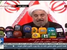 بی توجهی رئیس جمهور منتخب به شعار طرفدار میرحسین