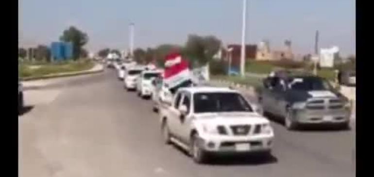 فیلم/ ورود بسیج مردمی عراق از مرز مهران برای کمک به سیل زدگان