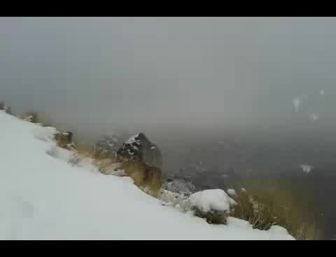 حریر برف در ارتفاعات تهران + فیلم 