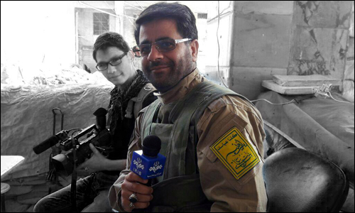 مداحی شهید محسن خزایی در جمع مدافعان حرم در سوریه