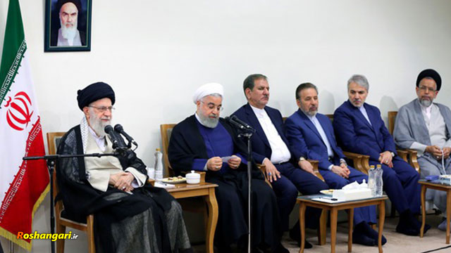 خلاصه بیانات رهبر انقلاب در دیدار با رئیس‌ جمهور و اعضای هیئت دولت