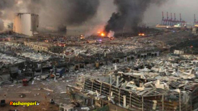  ویدئویی هولناک از موج انفجار بیروت