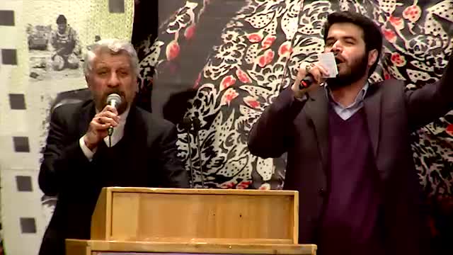 مداحی حاج صادق آهنگران و حاج میثم مطیعی در مراسم اختتامیه جشنواره مردمی فیلم عمار