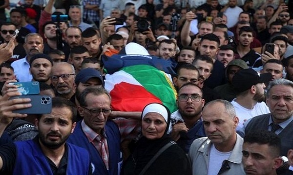 گزارشی از شبکه العالم در مورد شهادت شیرین ابوعاقله خبرنگار مسیحی فلسطینی الجزیره که بر اثر اصابت گلوله اسرائیلی ها به شهادت رسید