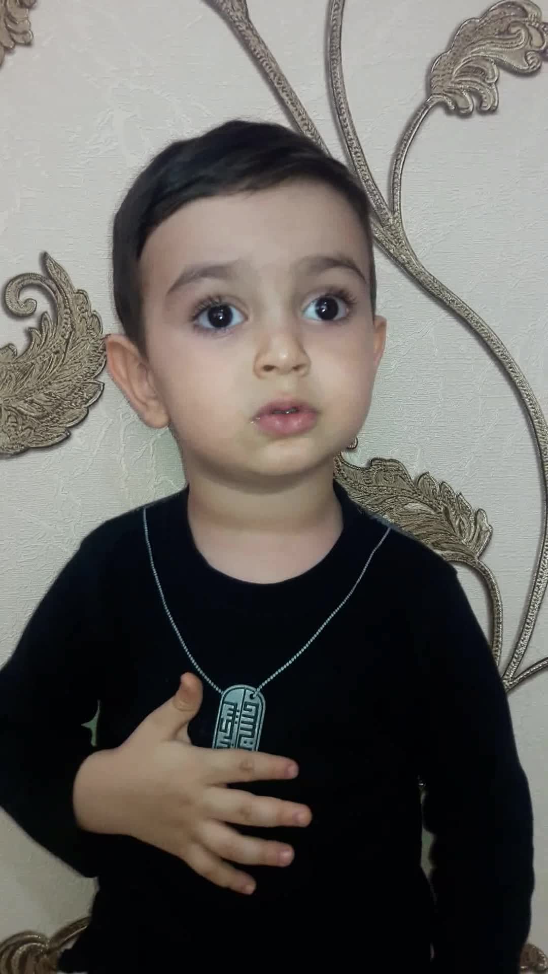 مداحی کودک 2 ساله ، سیدمحمد محمدیان در مورد امام خامنه ای