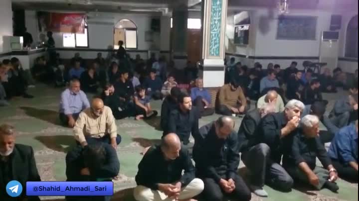 ضیافت افطاری ساده و عزاداری شب 23 ماه رمضان در ساری