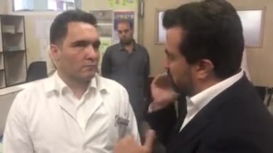 اولین فیلم از روحانی ای که امروز در مترو شهر ری زخمی شد