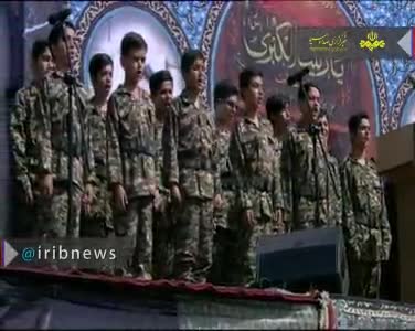  اجرای سرود معروف «ارغوان» در مراسم تشییع شهید حججی  
