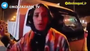 بانوی کرمانشاهی: خاک بر سر دولت روحانی!