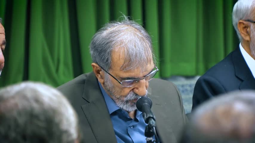 شعرخوانی آقای سیدعلی موسوی گرمارودی در محضر رهبری