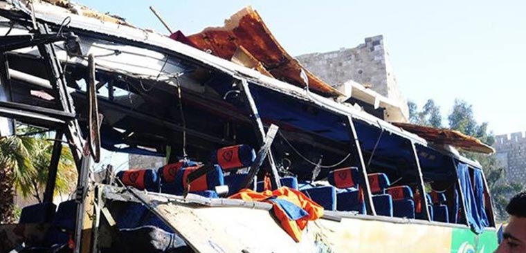 انفجار تروریستی خودروی زائران لبنانی در قلب دمشق