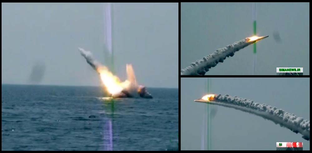 اولین تصاویر از «موشک کروز زیردریایی پرتاب سپاه پاسداران»