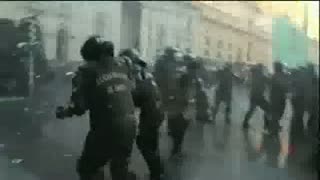 درگيري پليس بامعترضان در شيلي