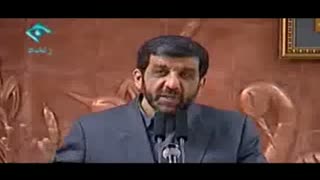لطیفه کنایه‌دار ضرغامی در حضور احمدی‌ نژاد